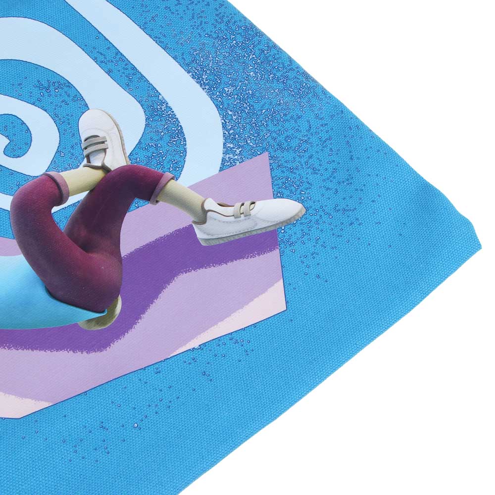 Ну,Погоди! Сумка-шоппер, 38x42см, внутр.карман, ручки 58 см, цветной ПЭ под ткань, "Заяц", арт.№ 805-016