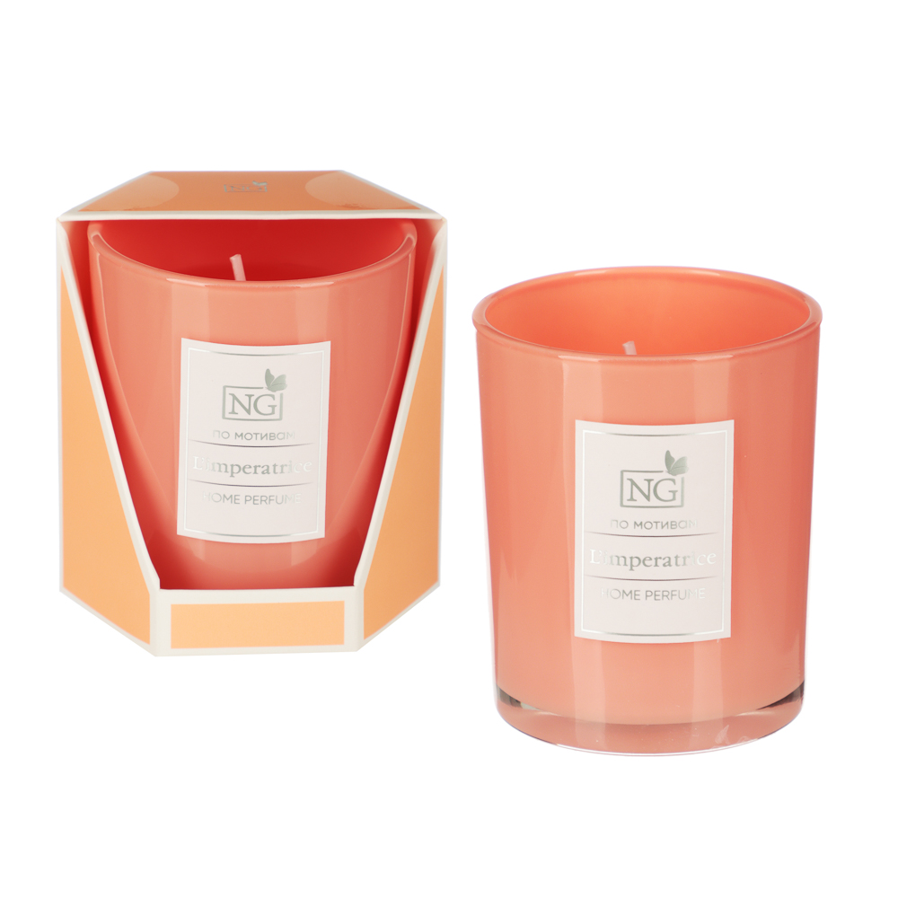 NEW GALAXY Свеча ароматизированная Home perfume 140гр. L'imperatrice, Opium, Light, Million, Tabacco, арт.№ 778-171