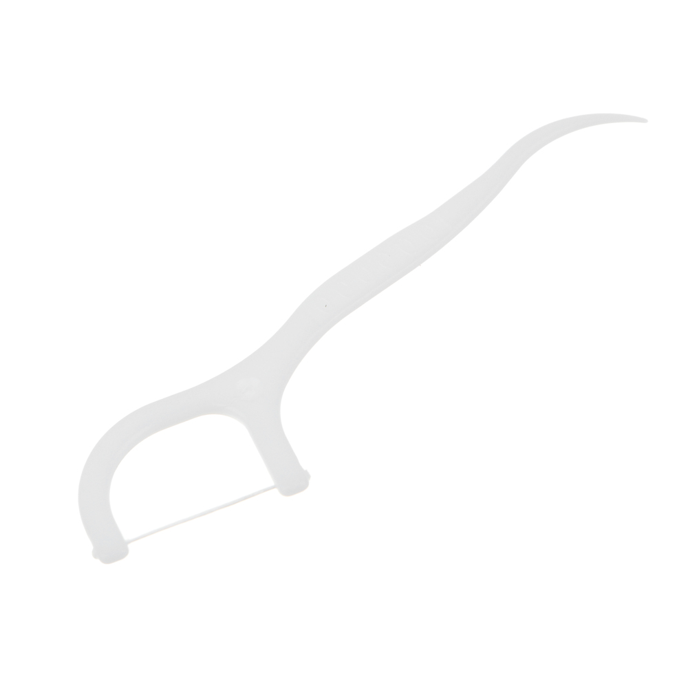 Зубочистки с зубной нитью тм VETTA, полистирол, полиэтиленовое волокно, 7,4см, 50шт, арт.№ 437-274