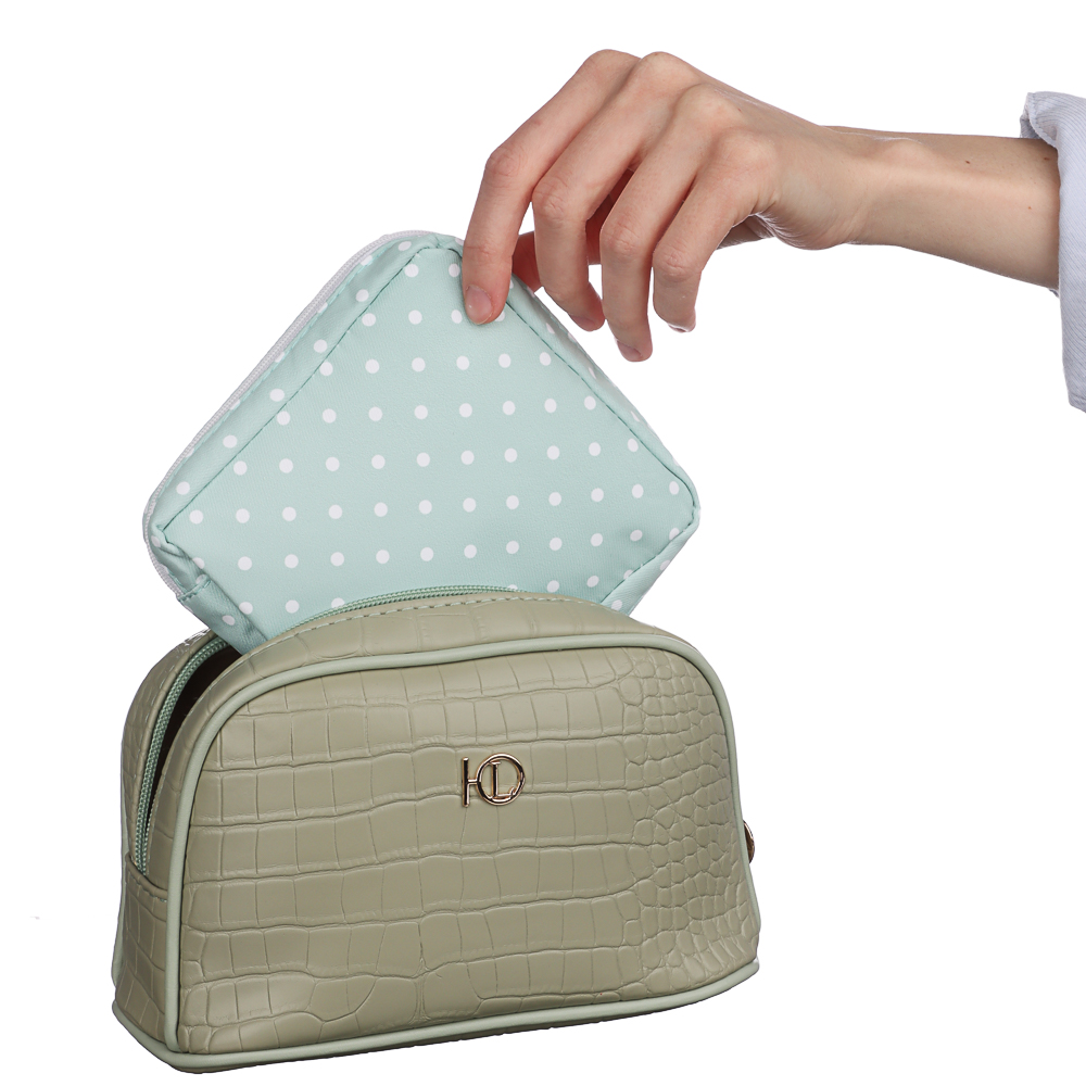 Мини-органайзер для гигиенических средств ЮL, полиэстер, 12x12x5,5см, 4-6 дизайнов, арт.№ 360-165