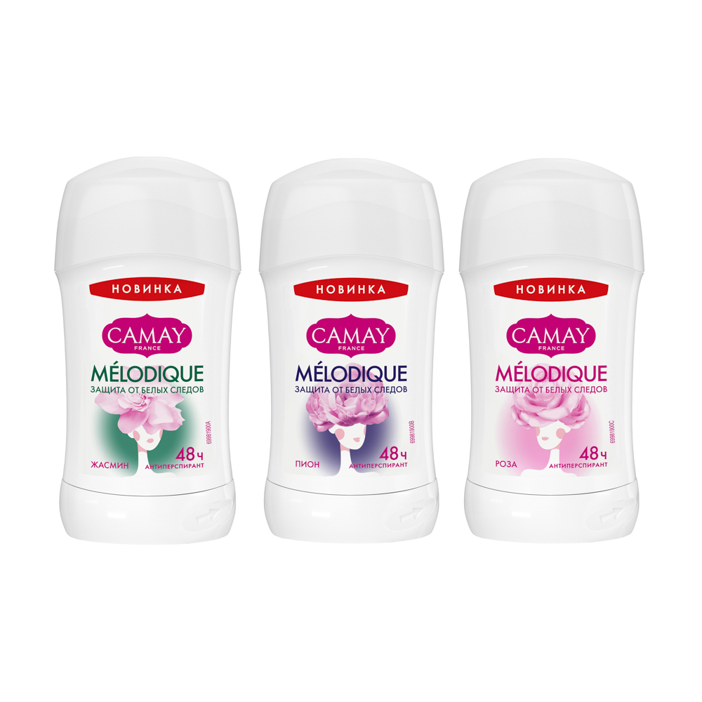 Антиперспирант твердый женский CAMAY Melodique, п/б, 30мл, арт.№ 976-007