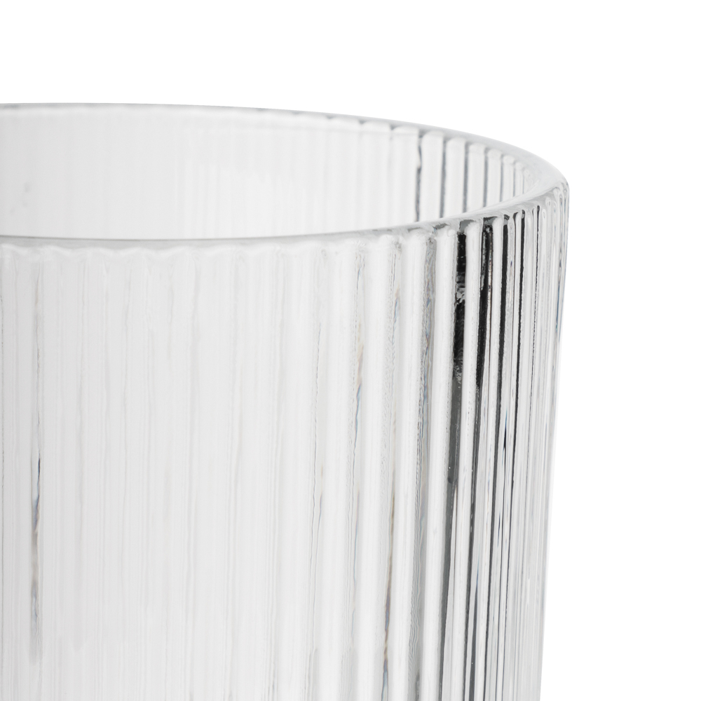 MILLIMI Бокал для вина Грея, 350 мл, стекло, прозрачный, рифленый, арт.№ 878-630