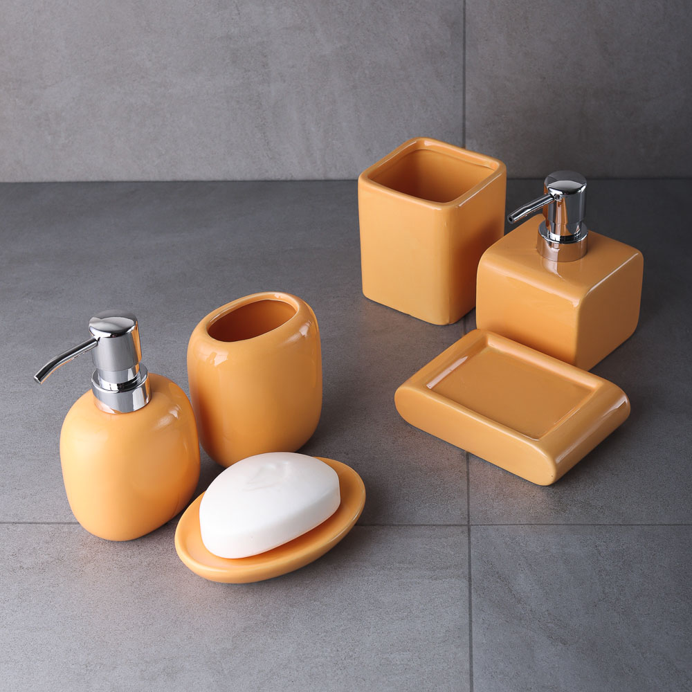 VETTA Стакан для ванной комнаты, "Конфетка", керамика, 6 диз/цв, арт.№ 463-925