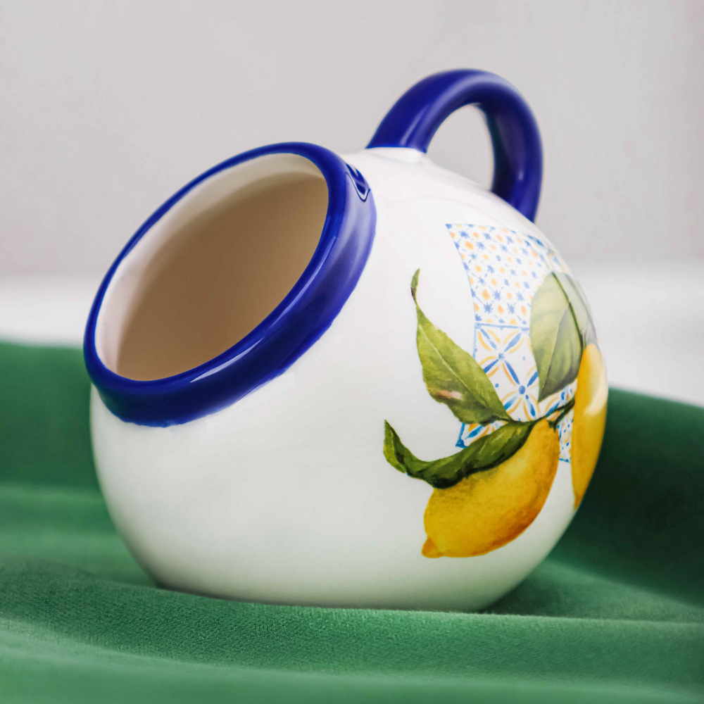 MILLIMI Лимоны Солонка с ложкой, 170мл, 9,5х10 см, керамика, арт.№ 824-536