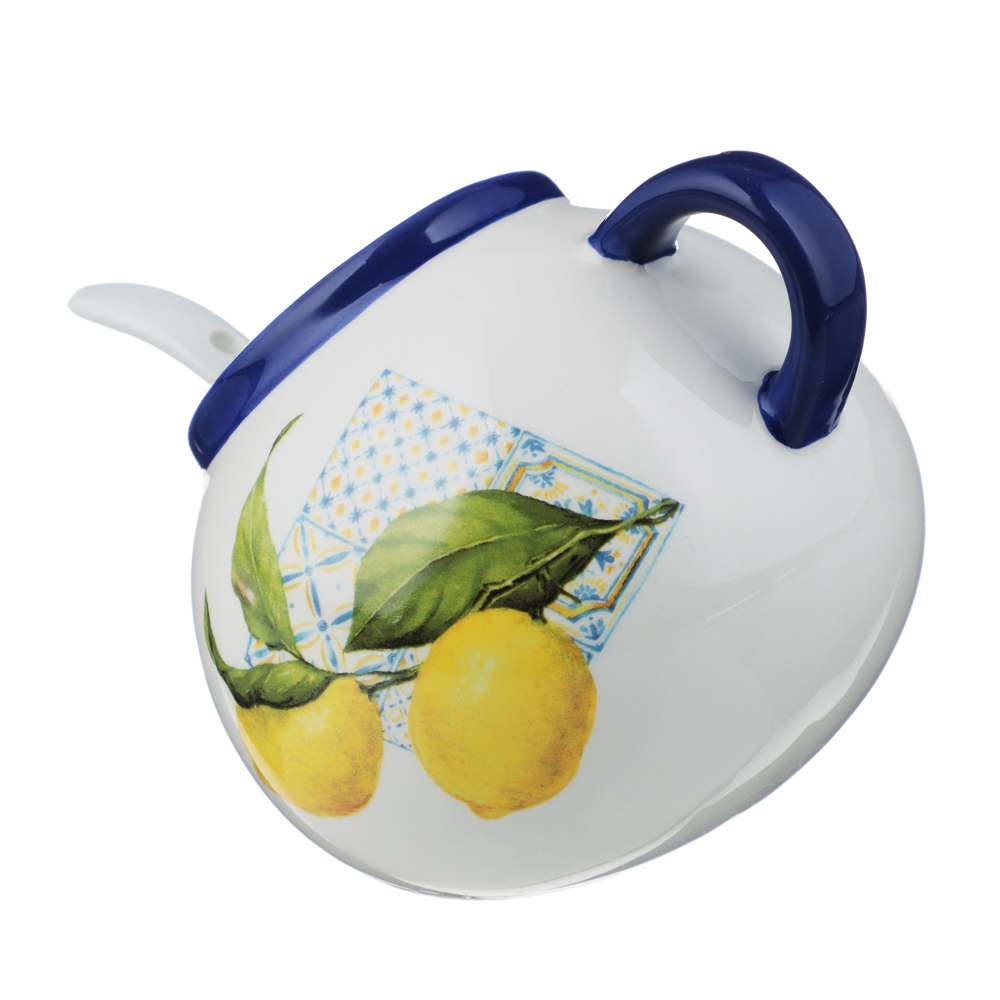 MILLIMI Лимоны Солонка с ложкой, 170мл, 9,5х10 см, керамика, арт.№ 824-536
