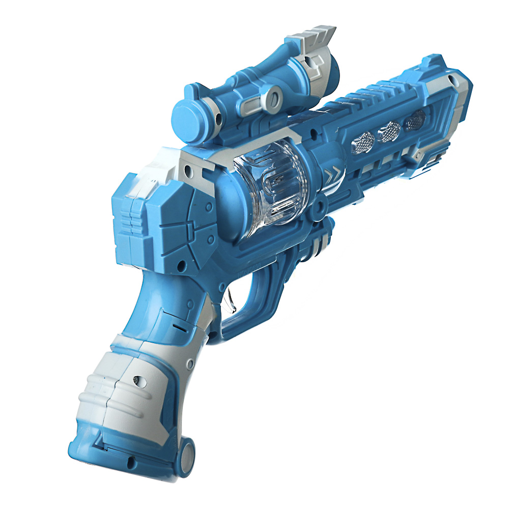 ИГРОЛЕНД Пистолет-проектор, свет, звук, 3хАА, ABS, 18х27х5см, 2 дизайна, арт.№ 261-703