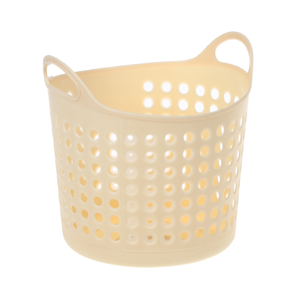 Блок для хранения мелочей "Корзина с ручками", 10,5x10,5см, пластик, 3 цвета, 6101-А, арт.№ 444-217