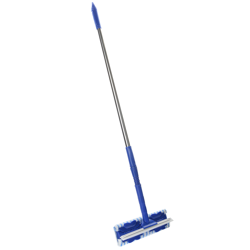 VETTA Окномойка универсальная, микрофибра + ручка телескоп., нерж. сталь, 102-138см, CW-2414, арт.№ 444-255