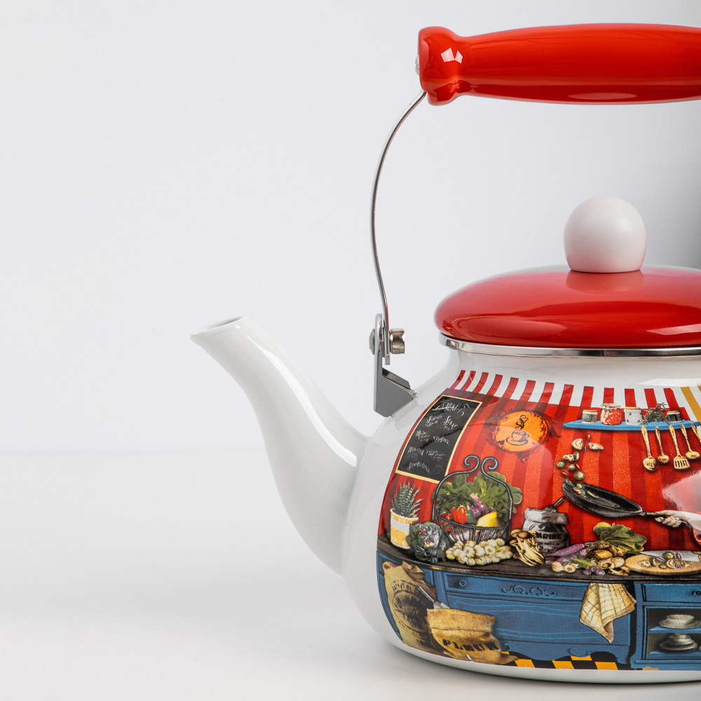 VETTA Повар Чайник эмалированный 2,5л, индукция, арт.№ 894-442