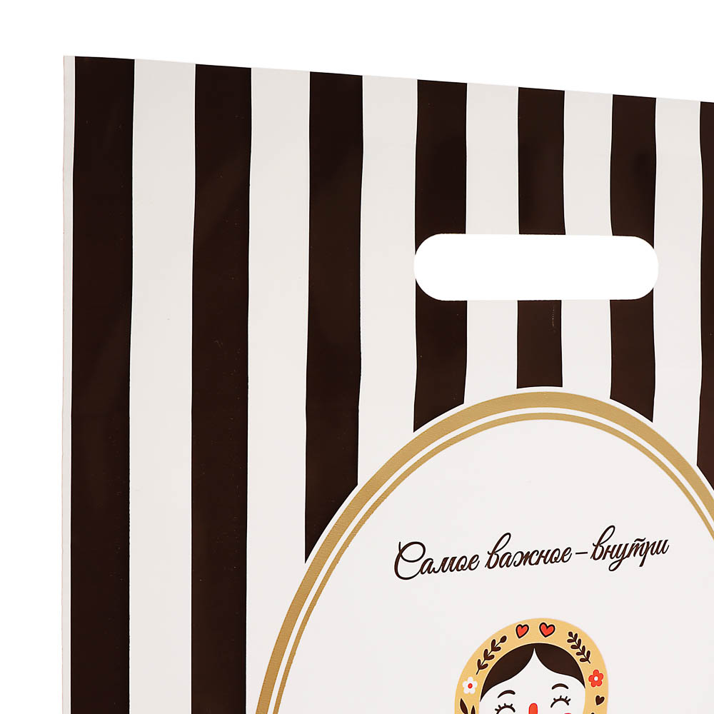 Пакет с вырубной усиленной ручкой XL 31x40см "Галамарт" 4 дизайна в асс., арт.№ 568-268