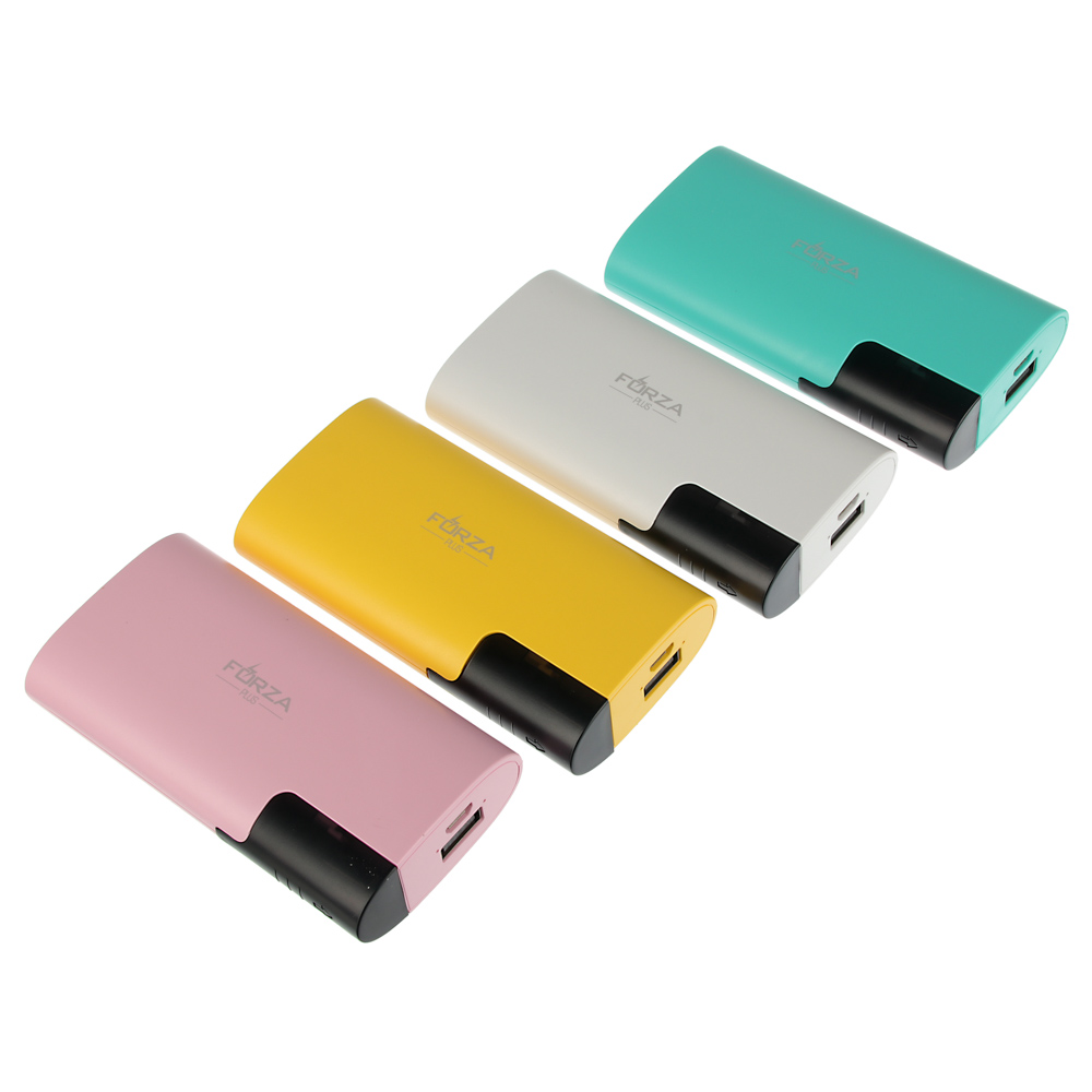 Аккумулятор мобильный FORZA 3000мАч, USB, 1А, отсек для провода, 4 цвета, арт.№ 916-105