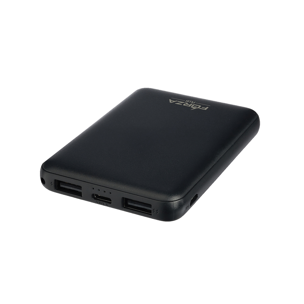Аккумулятор мобильный FORZA 5000мАч, 2xUSB, 2А, 2 цвета, арт.№ 916-167