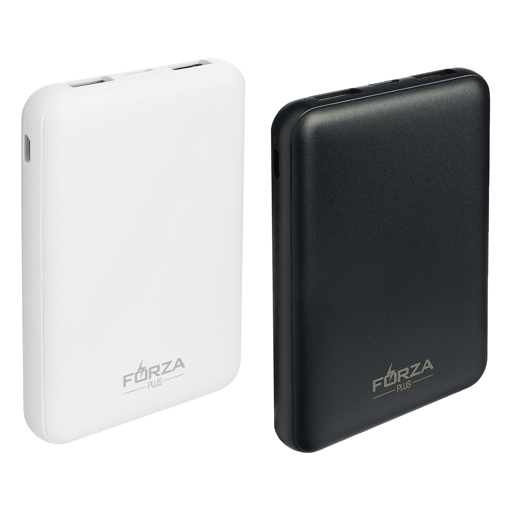 Аккумулятор мобильный FORZA 5000мАч, 2xUSB, 2А, 2 цвета, арт.№ 916-167
