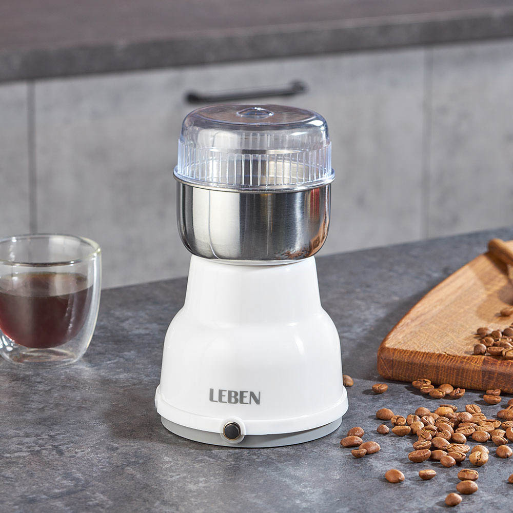 LEBEN Кофемолка, металл, 150Вт, загрузка 50гр, арт.№ 286-036