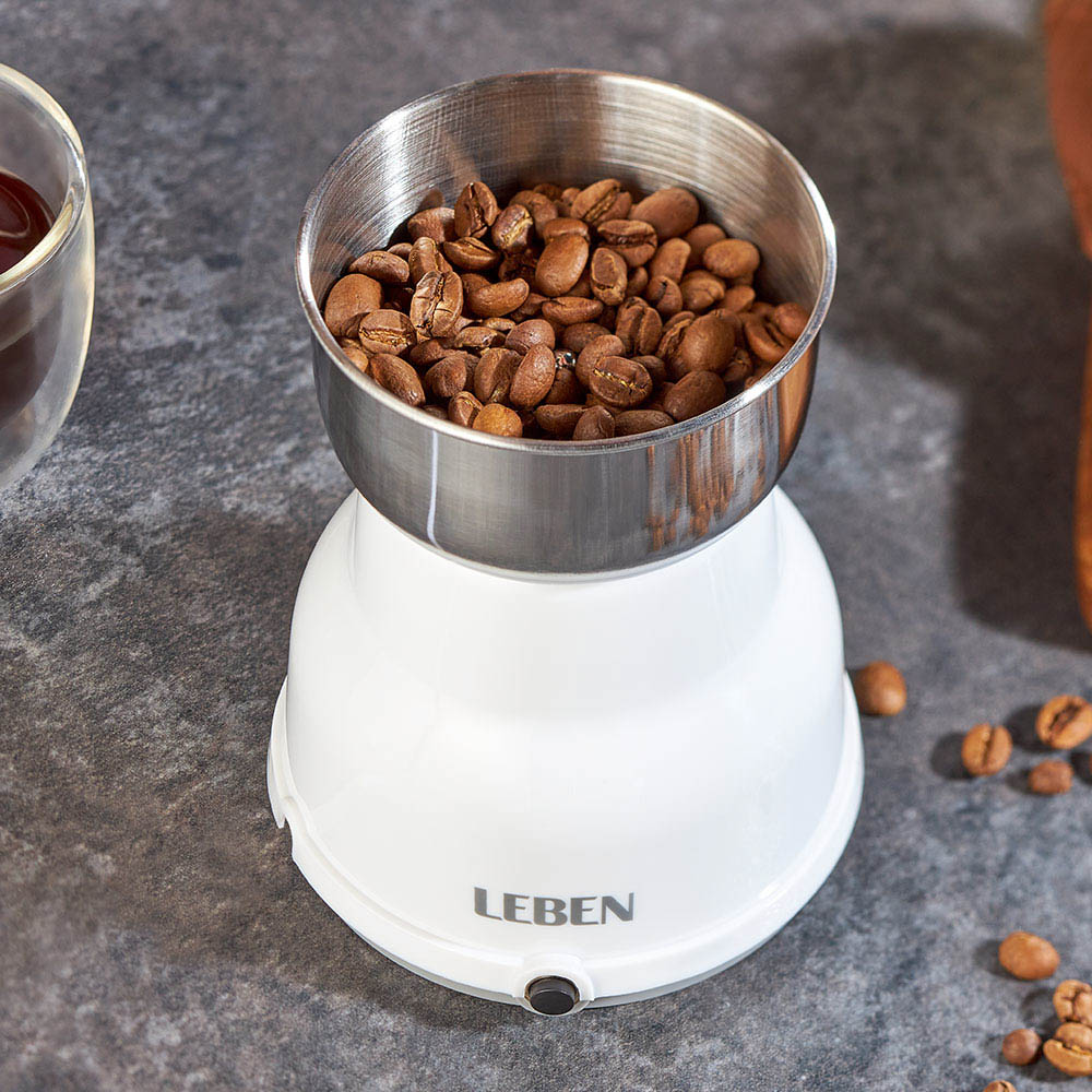 LEBEN Кофемолка, металл, 150Вт, загрузка 50гр, арт.№ 286-036