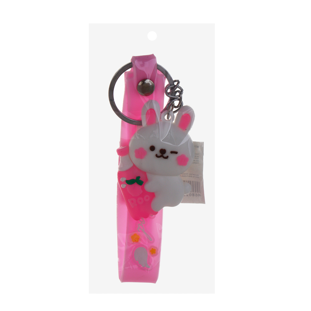 ИГРОЛЕНД Брелок с игрушкой 4-8 см, полипропилен, 6 дизайнов, арт.№ 295-201