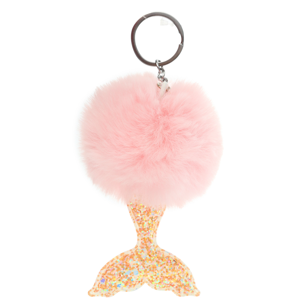 BERIOTTI Брелок-подвеска, иск.мех, сплав, ПУ, 8см, 3-6 дизайнов, БП19-2, арт.№ 308-257