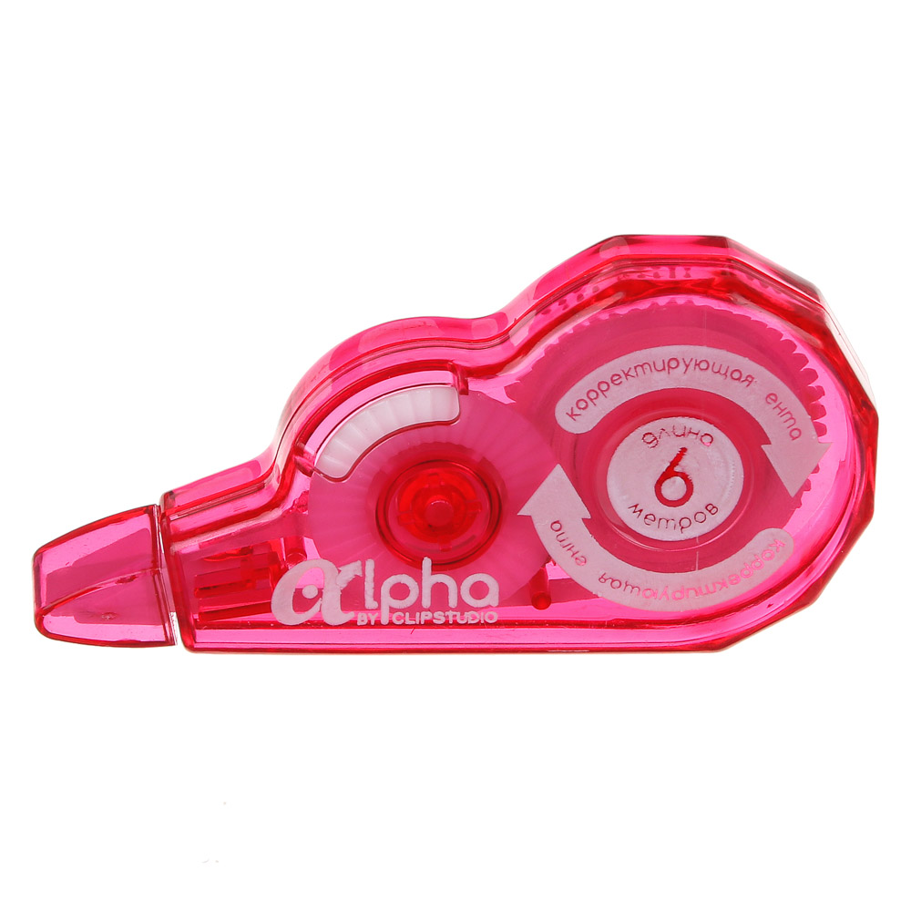 Корректирующая лента ClipStudio Альфа, 5мм х 6м, пластик, арт.№ 587-009