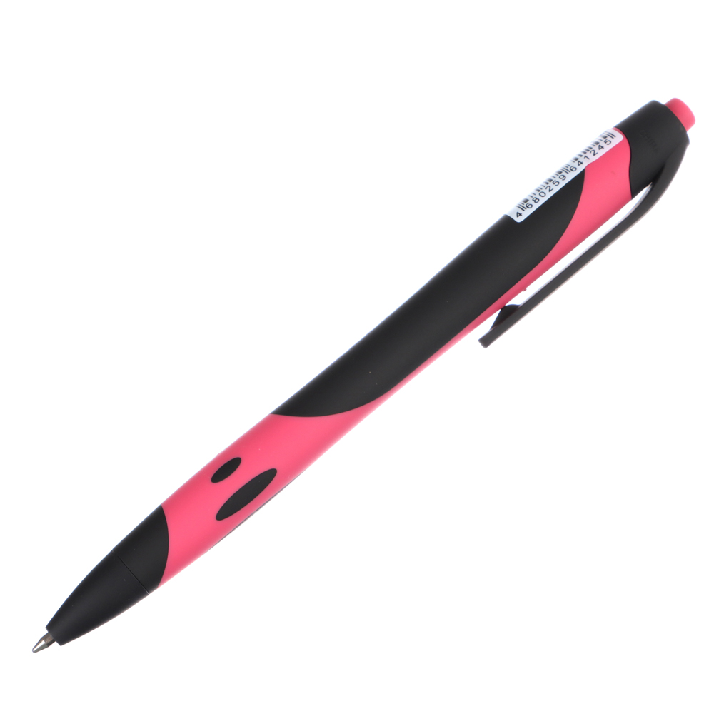 Авторучка шариковая синяя "Альфа", антискольз.2хцвет. корпус, 14см, 0,7мм, 4цв.корпуса, инд.марк., арт.№ 626-023