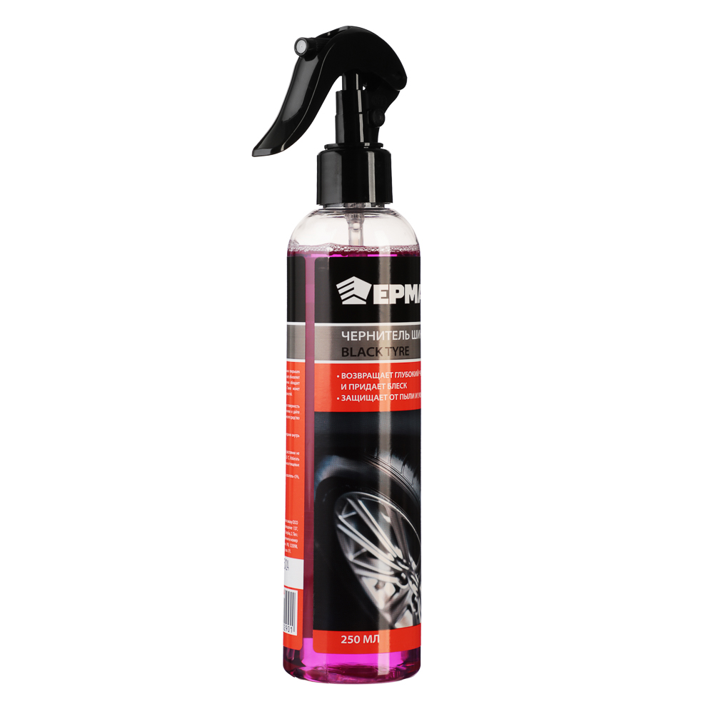 ЕРМАК Чернитель шин BLACK TYRE, триггер, 250 мл, арт.№ 727-124