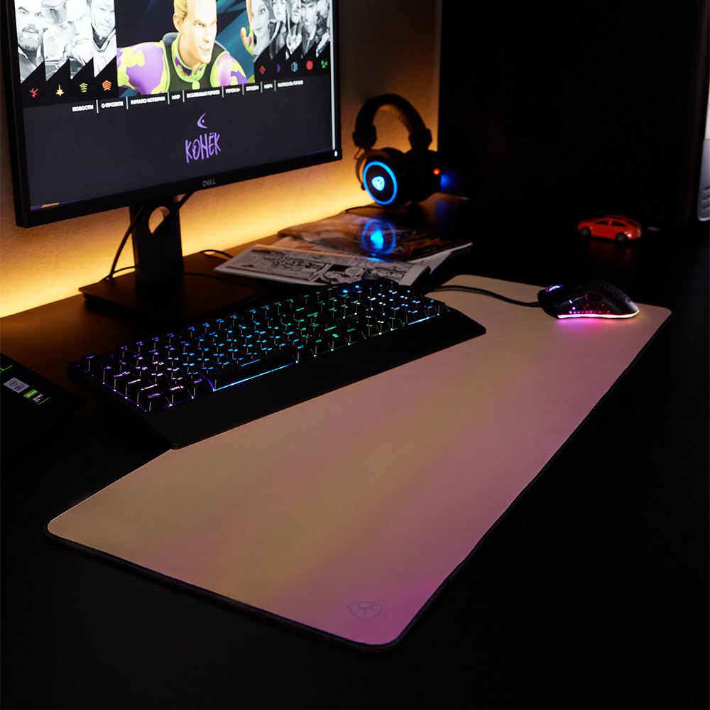 Коврик игровой BY "Polymer" 800х300х4мм, прорезиненный с PVC покрытием, переливающийся, арт.№ 405-067