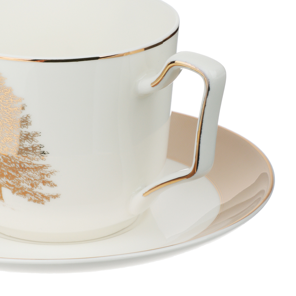 BY COLLECTION White Line Набор чайный два пр., 290мл, 15см, фарфор, подарочная упаковка, арт.2, арт.№ 820-817