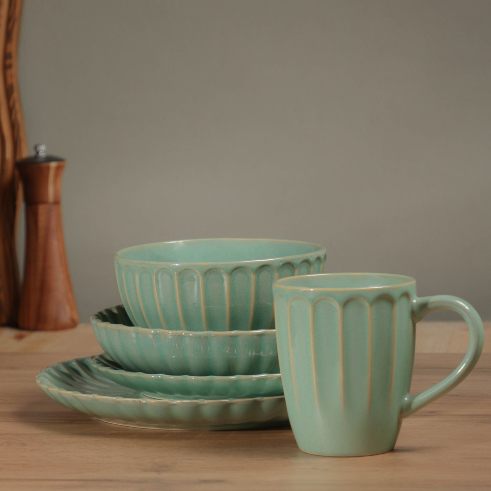 MILLIMI Лотос Салатник, 580мл, 19х4,5см, керамика, арт.№ 824-516