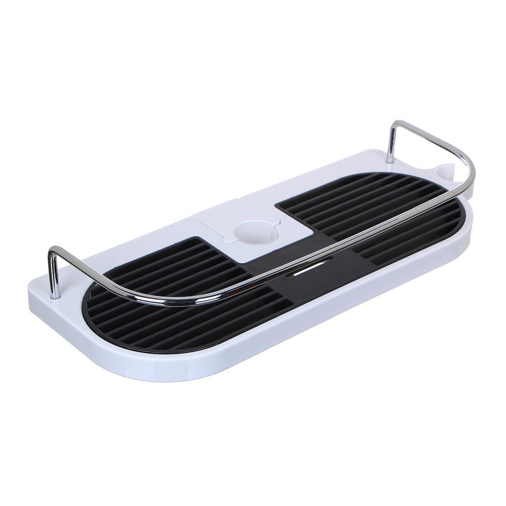 VETTA Полка на душевую стойку с держателем душа, 305*125*55мм, универсал.диаметр, арт.№ 463-067