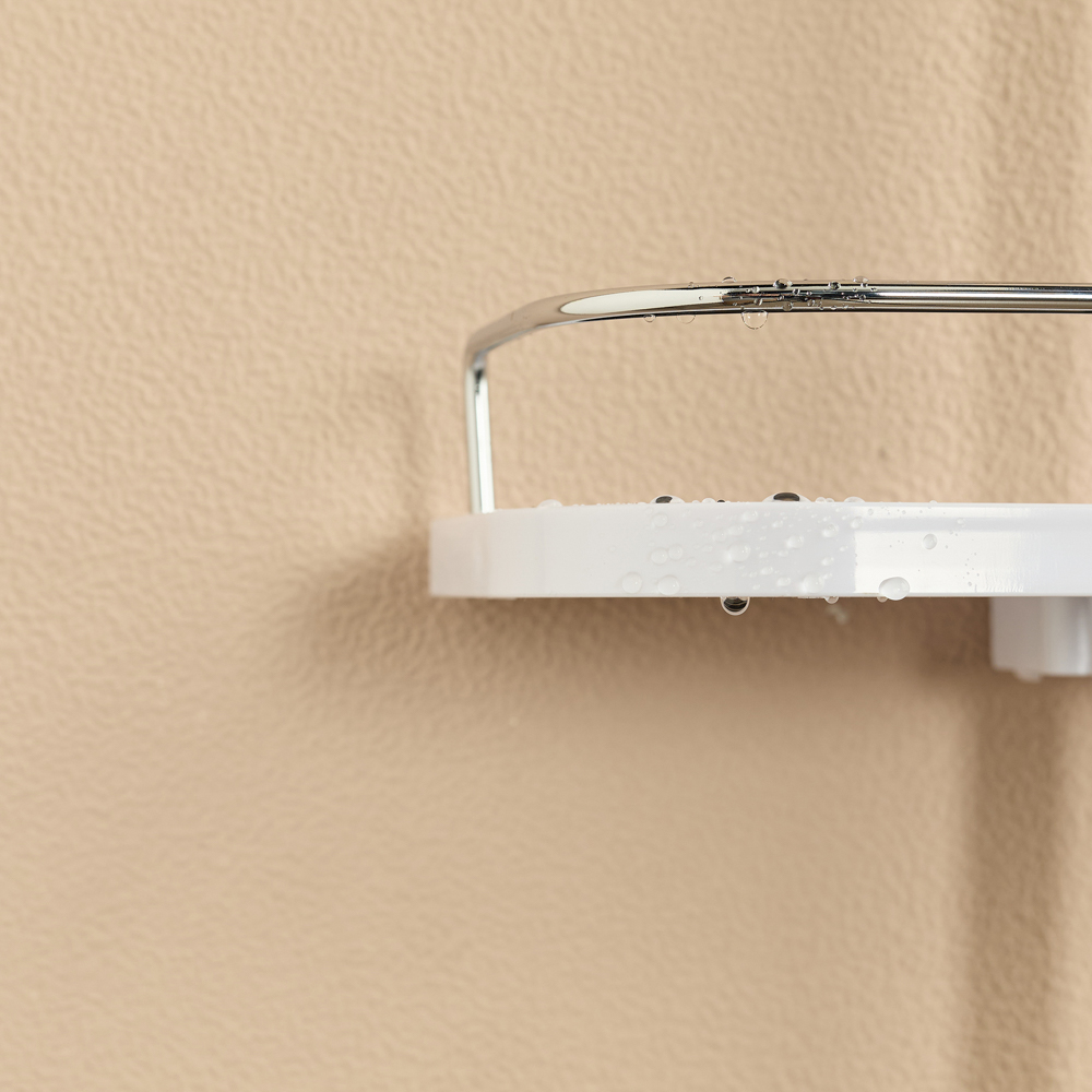 VETTA Полка на душевую стойку с держателем душа, 305*125*55мм, универсал.диаметр, арт.№ 463-067