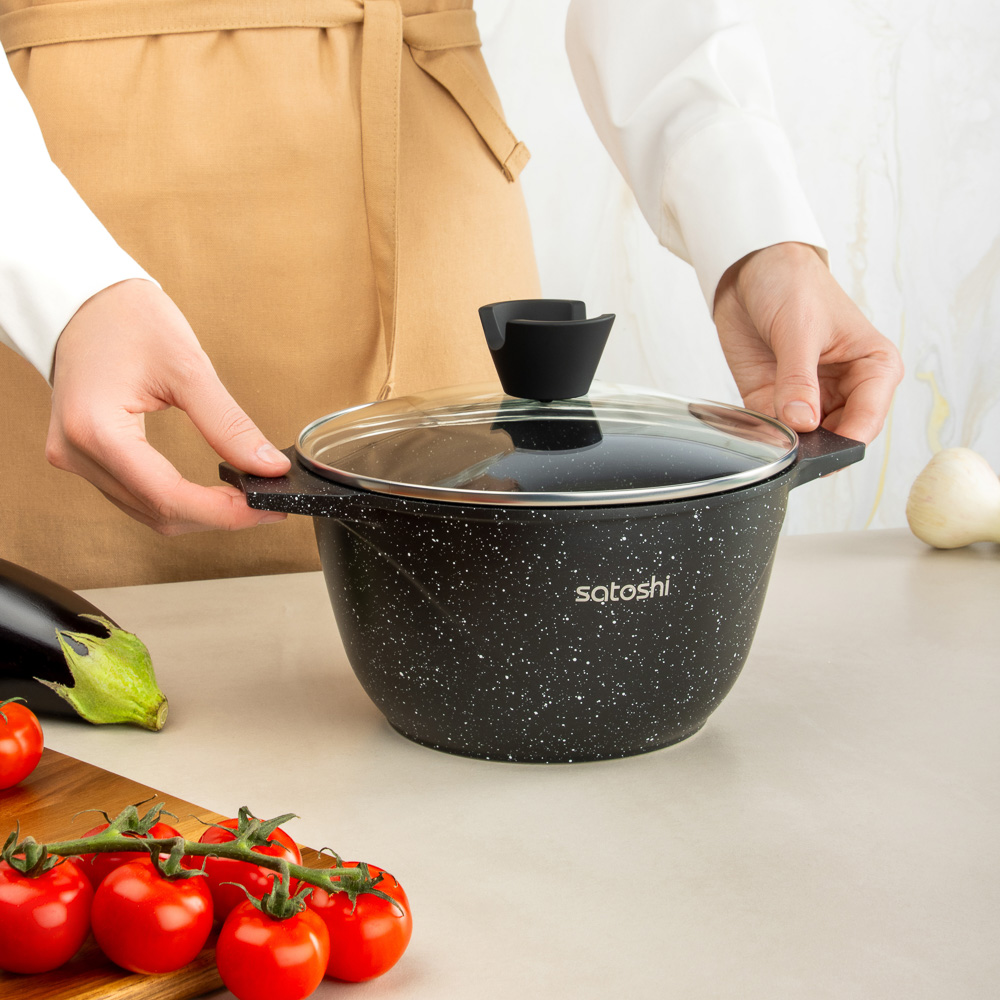 SATOSHI Монфор Казан 20х11,5см, 2,7л, литой алюминий, индукция, арт.№ 846-744