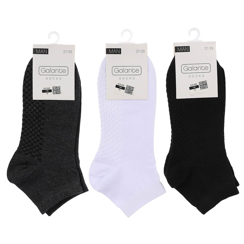 GALANTE Носки мужские спортивные, р.27-29, 85% хлопок, 10% полиамид, 5% спандекс, цвета в ас-те, #5, арт.№ 312-342
