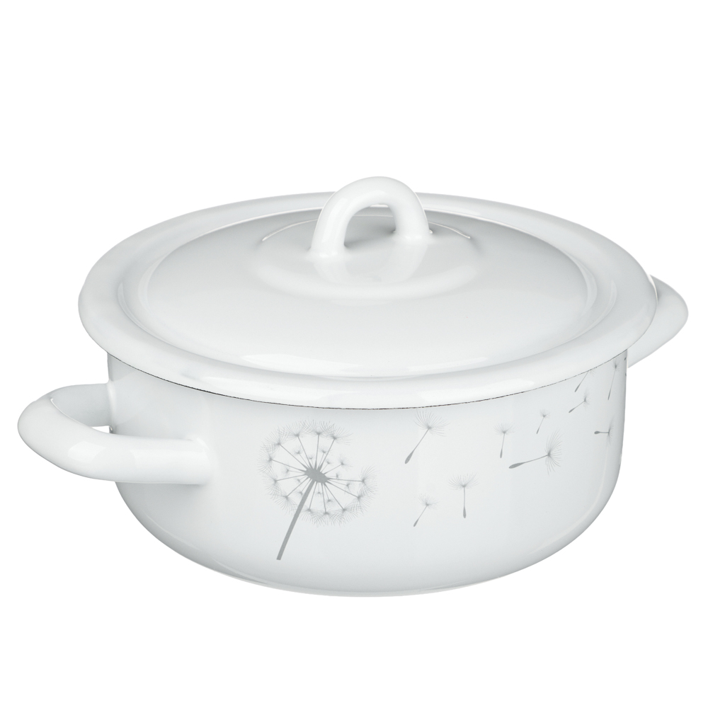 Одуванчик Кастрюля эмалированная 1,45л, индукция, арт.№ 894-579