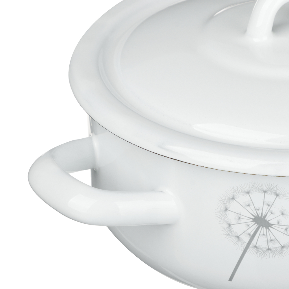 Одуванчик Кастрюля эмалированная 1,45л, индукция, арт.№ 894-579