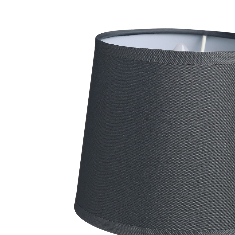 Светильник переносной настольный BY Марсель, 25 см, E14, 40Вт, 230В, керамика, текстиль, сер/зел, арт.№ 476-022