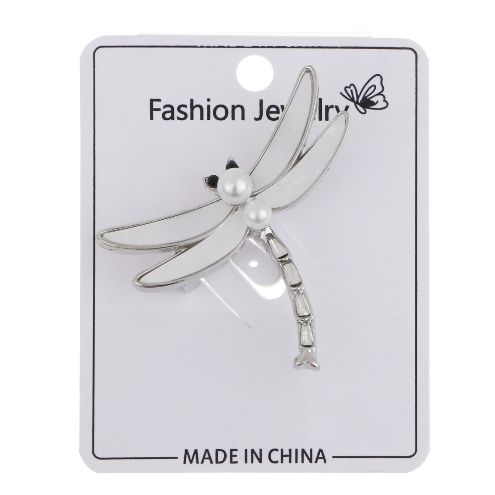 Брошь стрекоза, 4x4,5см, сплав, БЖ25-22, арт.№ 023-031