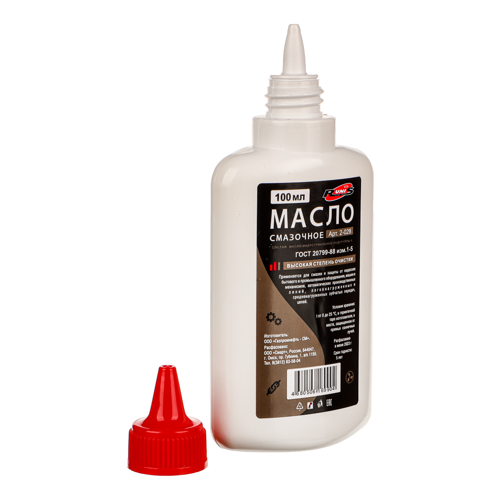 Масло бытовое (смазочное) RUNIS, 100 мл/55/, арт.№ 422-042