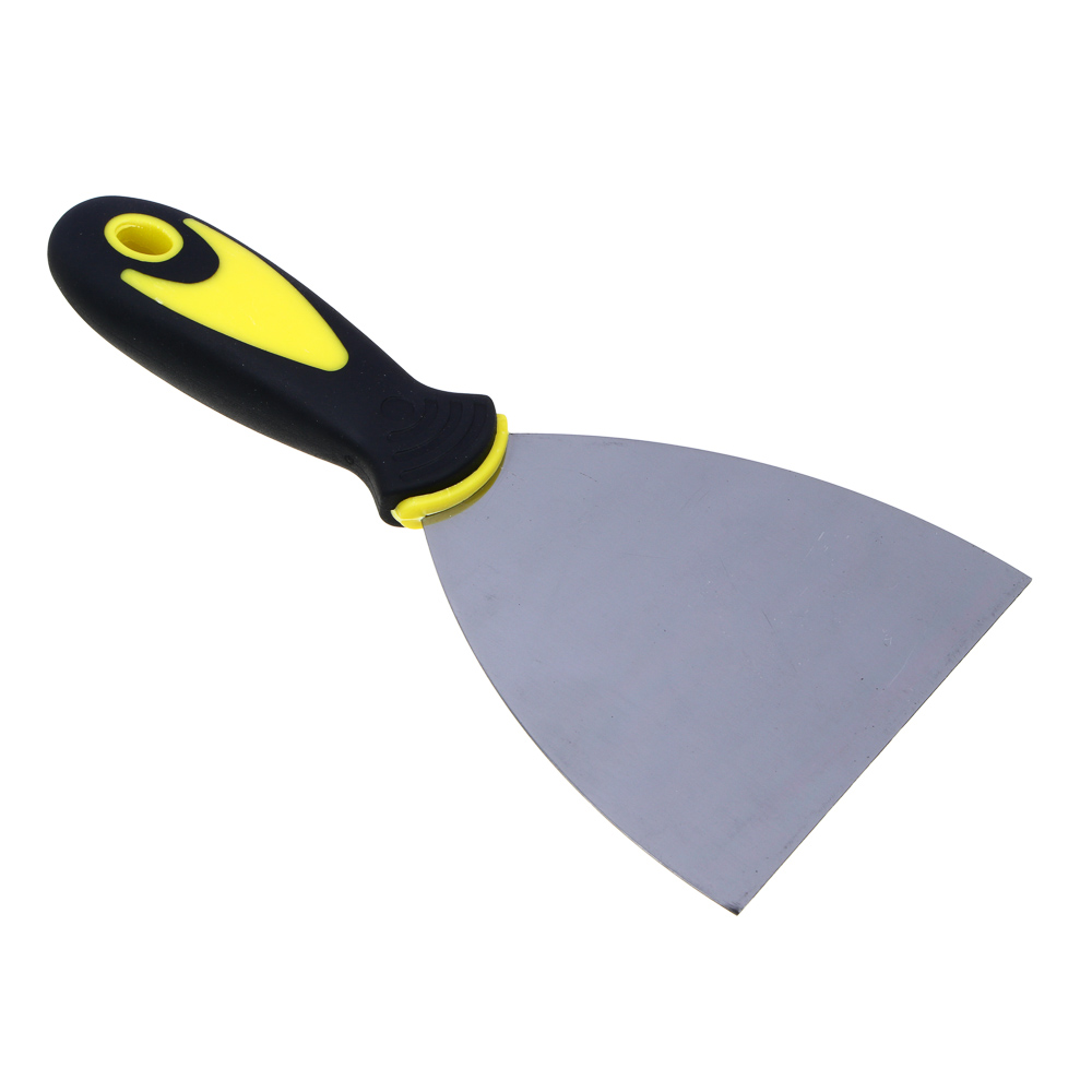 ЕРМАК Шпатель металл. с двухкомпонентной рукояткой, 100 мм 120, арт.№ 683-163