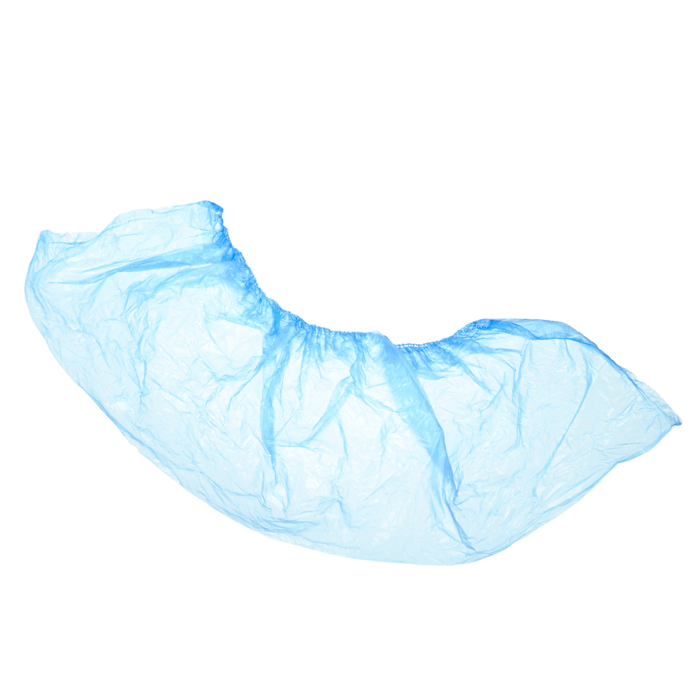 Бахилы одноразовые, полиэтилен, 25 пар, 18 микрон, синие, арт.№ 360-075