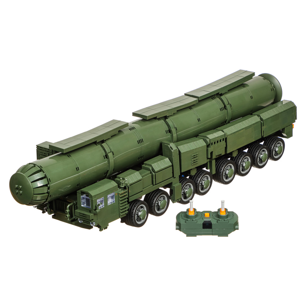 ИГРОЛЕНД Машина-конструктор на РУ "Ярс", 1440 дет., ЗУ и АКБ в компл., АБС, 4ААА, 40х35х13 см, арт.№ 293-104