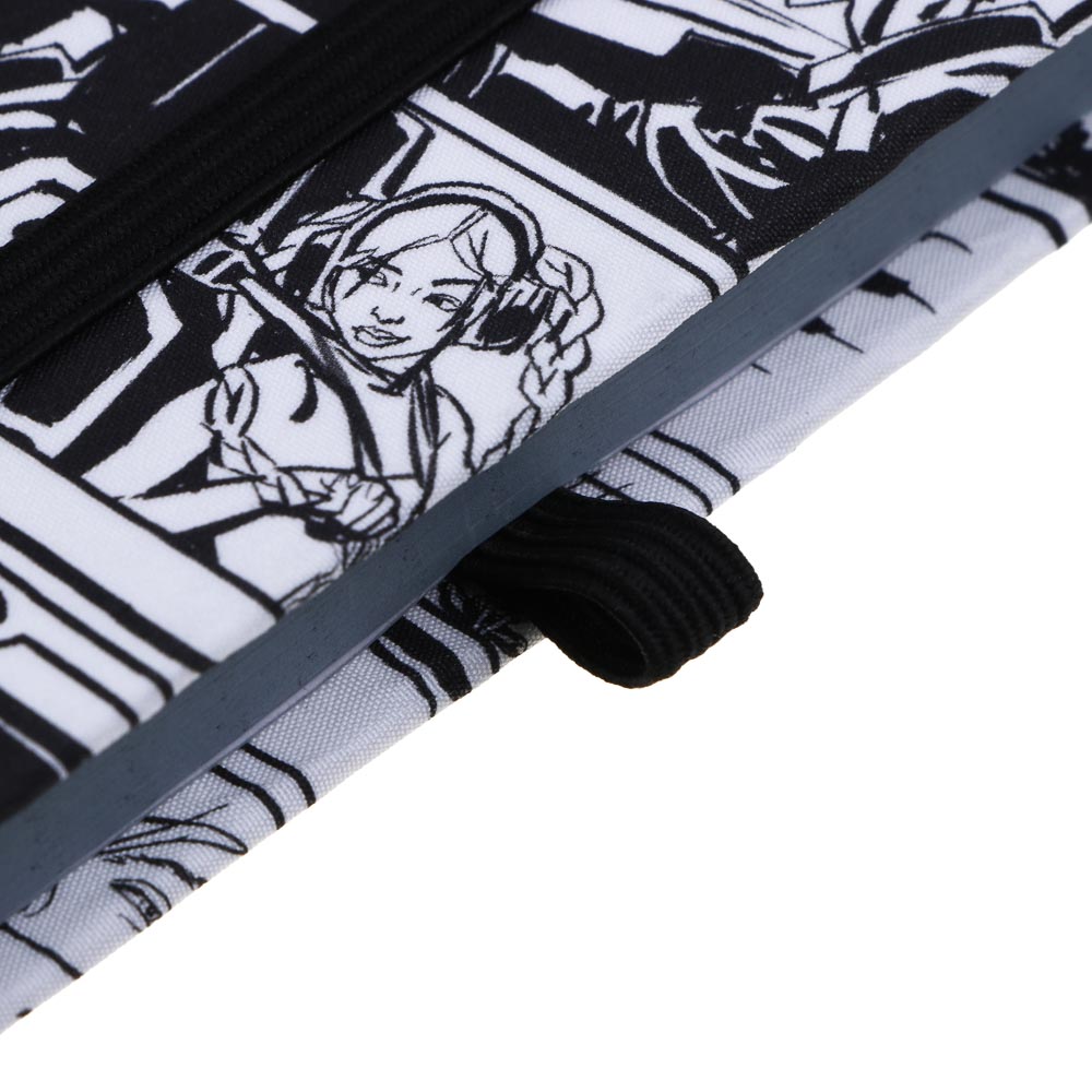 Бизнес-блокнот BY РСГ "КОМИКС" А5, 192 страницы, твердая обложка, материал под ткань, резинка, 2 закладки, арт.№ 801-049