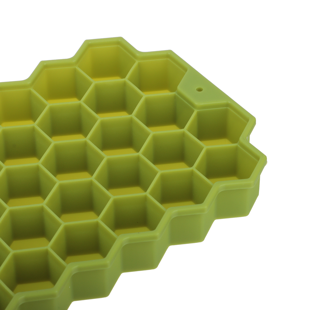 VETTA Форма силиконовая для льда 20х12см, 37 ячеек, "Соты", 3 цвета, арт.№ 891-294