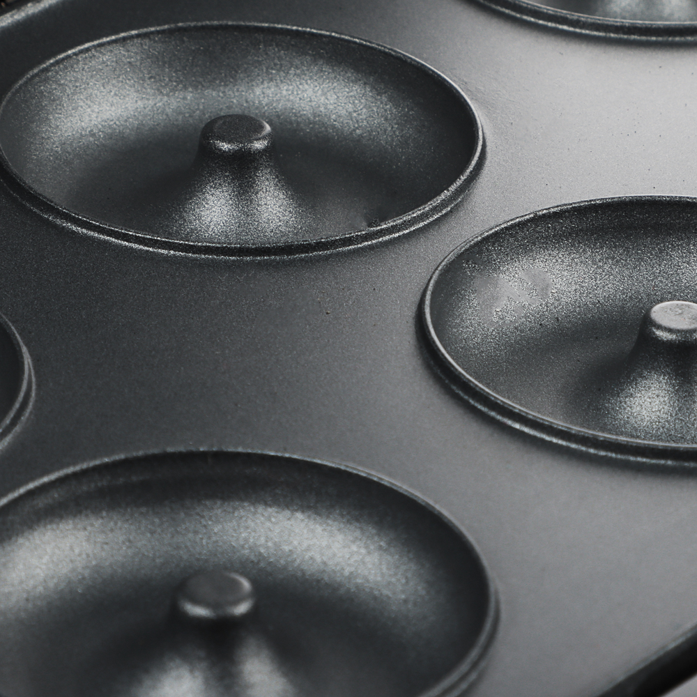 LEBEN Мультипекарь 3-в-1, 800 Вт, 3 съёмных панели (пончик, венские вафли, сэндвич), арт.№ 271-020