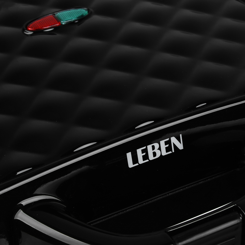 LEBEN Вафельница, 800 Вт, пластик, нерж. сталь, антипригарное покрытие, арт.№ 271-021