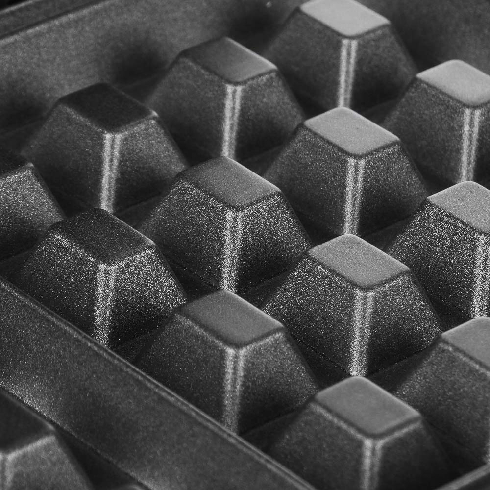 LEBEN Вафельница, 800 Вт, пластик, нерж. сталь, антипригарное покрытие, арт.№ 271-021