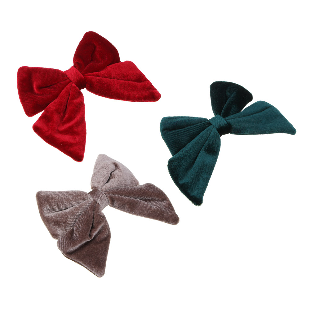 ЮНИLOOK Зажим для волос, 6см, сплав, полиэстер, 3 цвета, ACS-139нг, арт.№ 321-052