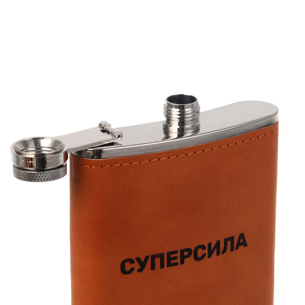Набор походный тм BY Русские супергерои, (фляга, 4 стопки, воронка), нерж.сталь, арт.№ 123-069