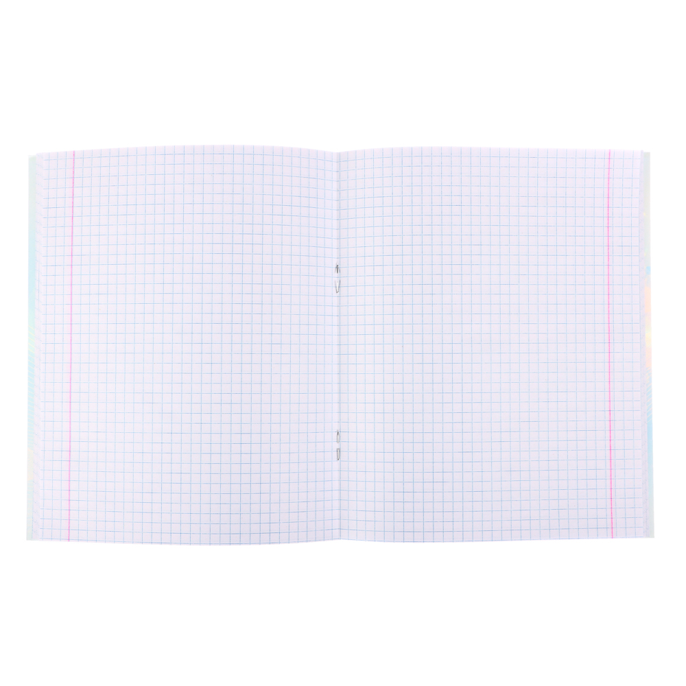 ClipStudio Тетрадь 48л. "Предметная", БЕЛЫЕ ЛИСТЫ, обл.картон, ВД лак, скрепка, 7видов, справ.мат-л, арт.№ 578-004