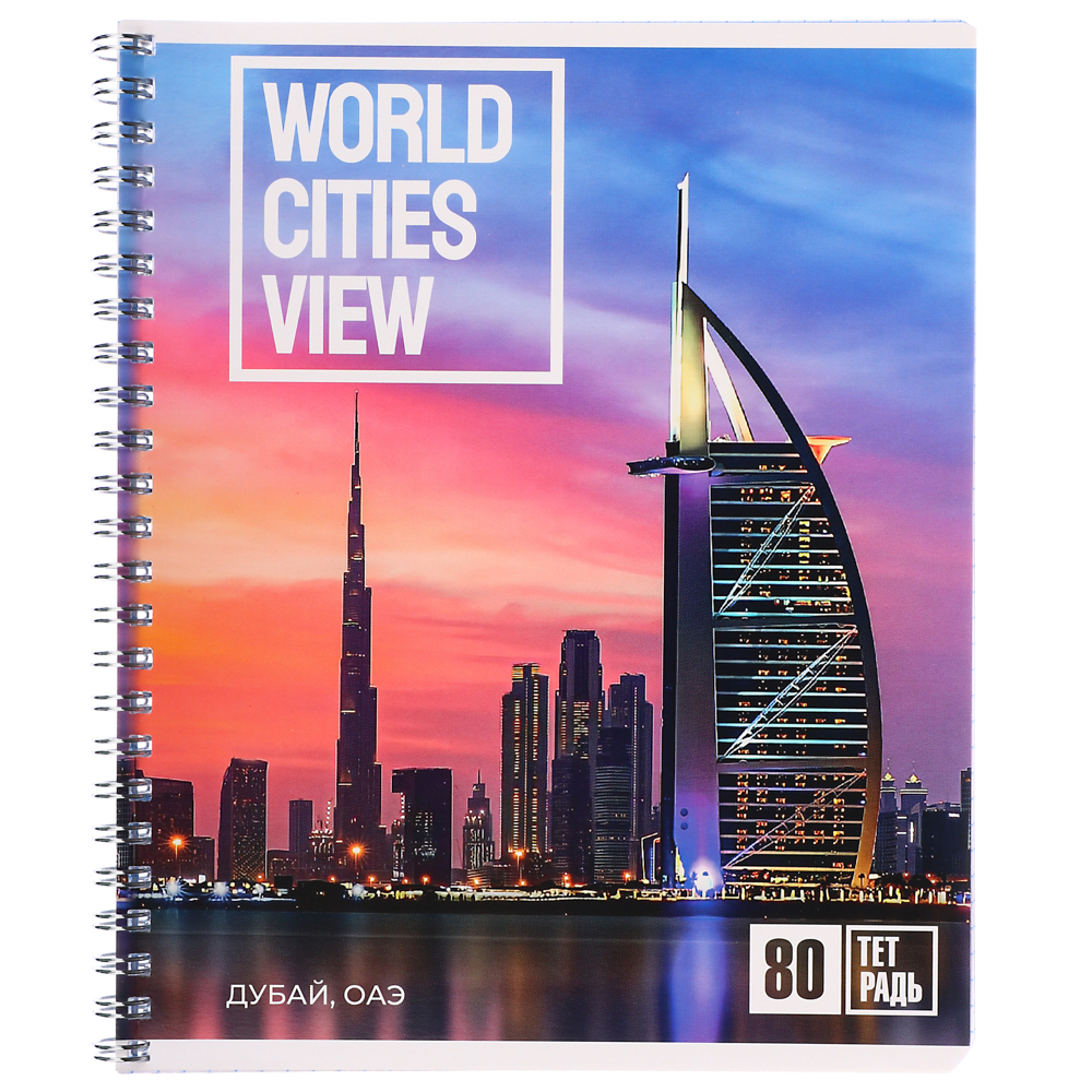 Тетрадь 80л. ClipStudio А5, в клетку, БЕЛЫЕ ЛИСТЫ, обл.картон, на спирали, арт.№ 578-005