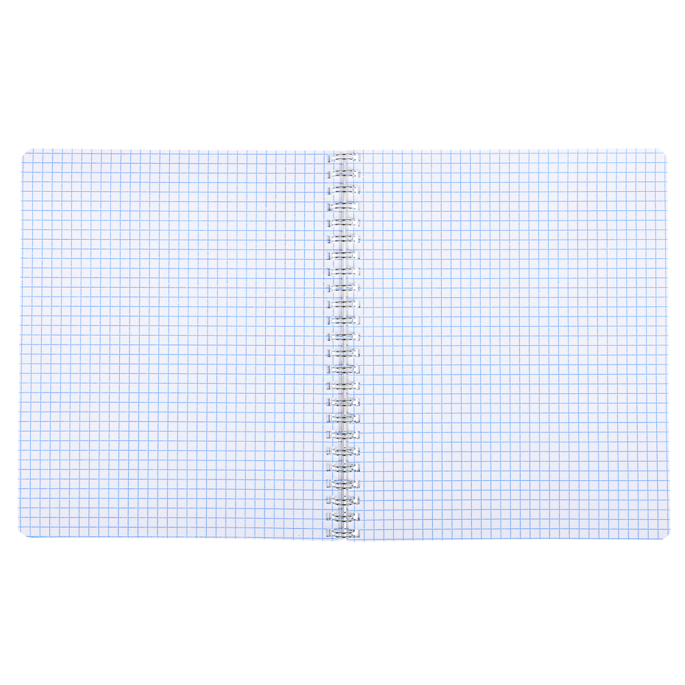 Тетрадь 80л. ClipStudio А5, в клетку, БЕЛЫЕ ЛИСТЫ, обл.картон, на спирали, арт.№ 578-005