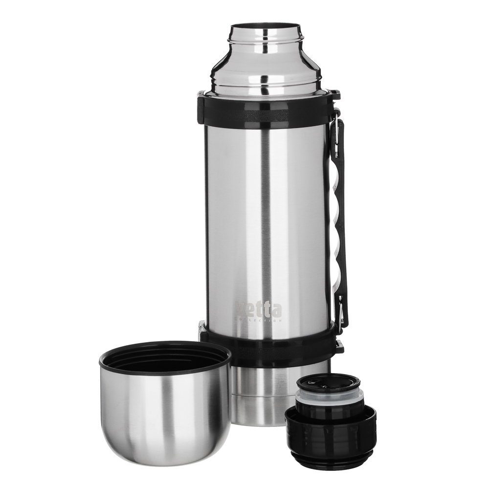 VETTA Термос металлический "Туристический" 1,20л серебристый, арт.№ 841-049